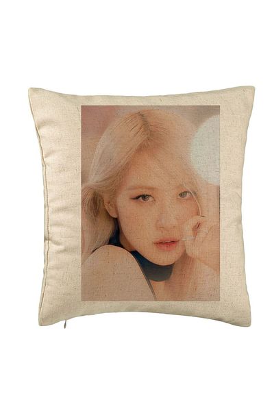 BEKZ Față de pernă Blackpink Rose 4, 40×40 cm, bej