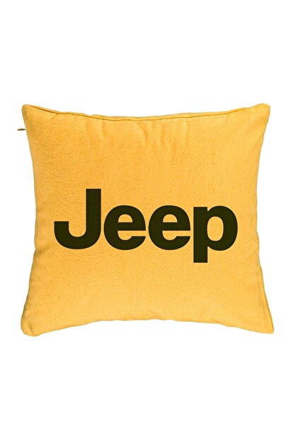 BEKZ Față de pernă, Jeep, 40x40 cm, galbenă
