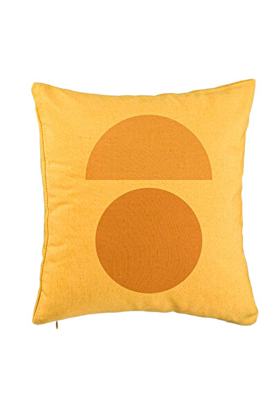 BEKZ Față de pernă, model abstract creativ 9, 40x40 cm, galben