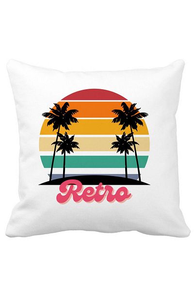 BEKZ Pillowcase, Retro, 40x40 Cm, White, Matte