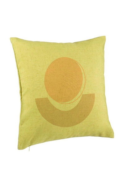 BEKZ Perna Decorativa, Model Abstracta 7, 40x40 cm, Verde, Husa Detasabila, B...