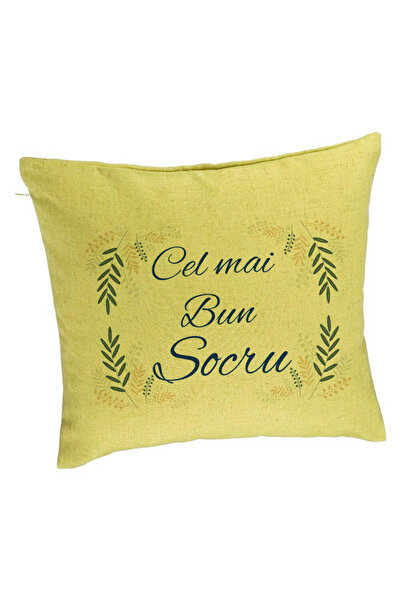 BEKZ Διακοσμητικό μαξιλάρι για πεθερό 1, 40x40 εκ., Πράσινο, Αφαιρούμενο κάλυ...