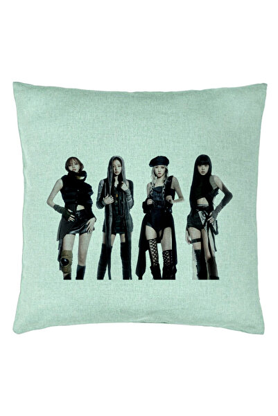 BEKZ Perna Decorativa BlackPink, 4, 40x40 cm, Verde Menta, Husa Detasabila, B...