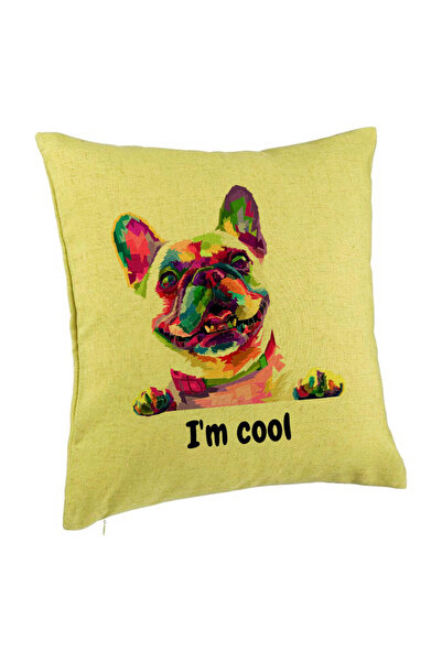 BEKZ Perna Decorativa, Model I'm cool Colorful, 40x40 cm, Verde, Husa De...