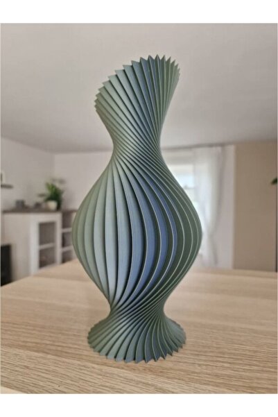 Shapely3D Spiral Formlu Modern Dekoratif Vazo