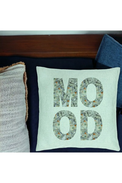 BEKZ Perna Decorativa, Model Mood, 40×40 cm, Verde Menta, Husa Detasabila, Bu...