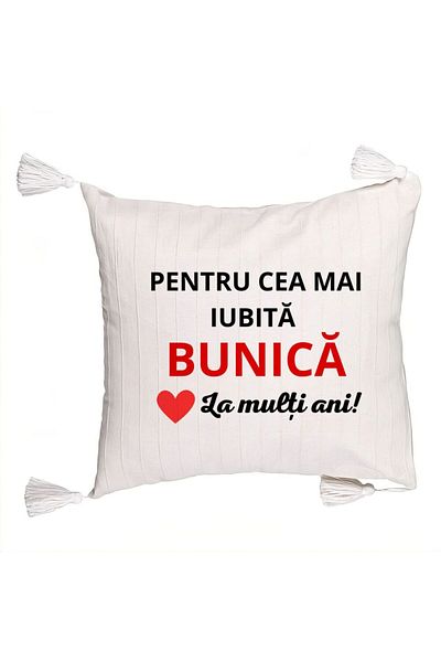 BEKZ Fringed Pillowcase for Grandma 16, 45x45 cm, With zipper