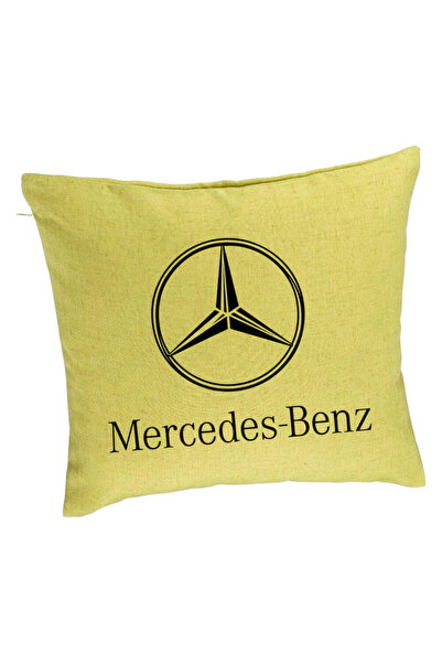 BEKZ Perna Decorativa, Model Mercedes, 40x40 cm, Verde, Husa Detasabila, Burduf