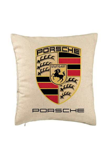 BEKZ Perna Decorativa, Model Porsche, 40x40 cm, Bej, Husa Detasabila, Burduf
