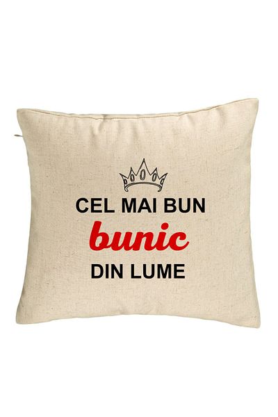BEKZ Față de pernă pentru bunic 2, 40x40 cm, bej