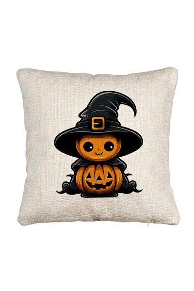 BEKZ Fata de perna Canapea cu motiv de Halloween 1, 40x40 cm, Cu fermoar