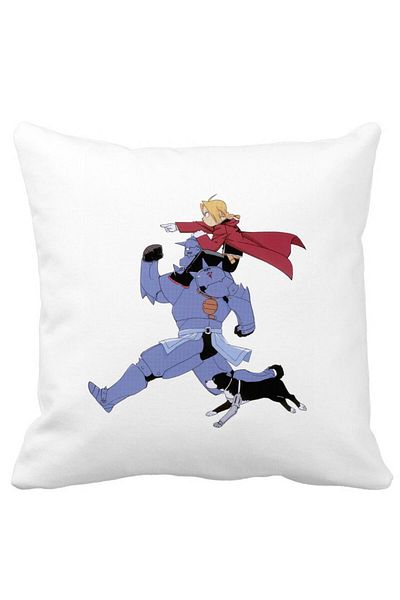 BEKZ Pillowcase With Full Metal Alchemist 2, 40x40 Cm, White, Matte