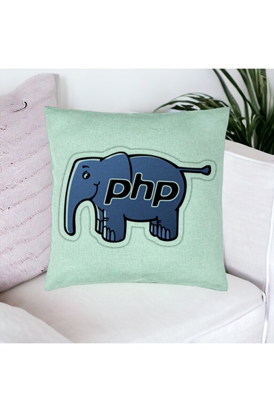 BEKZ Față de pernă, model Php, 40x40 cm, verde mentă