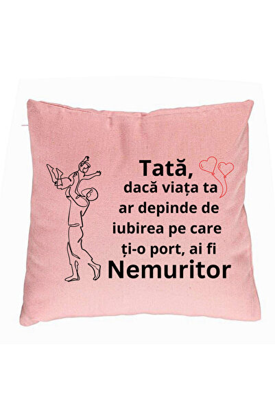 BEKZ Față de pernă, model pentru Tata 10, 40x40 cm, roz