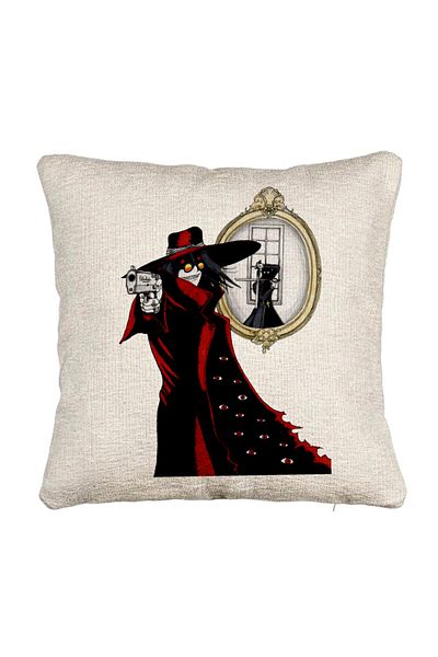 BEKZ Perna Decorativa Canapea cu Hellsing, 40x40 cm, Cu fermoar