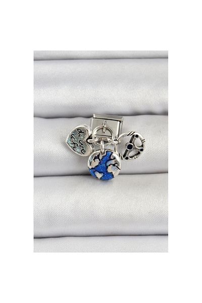 Skygo 316L Steel Silver Color Travel Model Nomination Charm - Tj-Bc1501