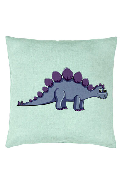 BEKZ Pernă decorativă, model pentru copii cu dinozaur violet, 40x40 cm, verde...