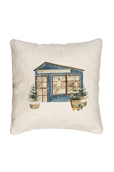 BEKZ Fata de perna Canapea cu tematica de Craciun, 2, 40x40 cm, Cu fermoar