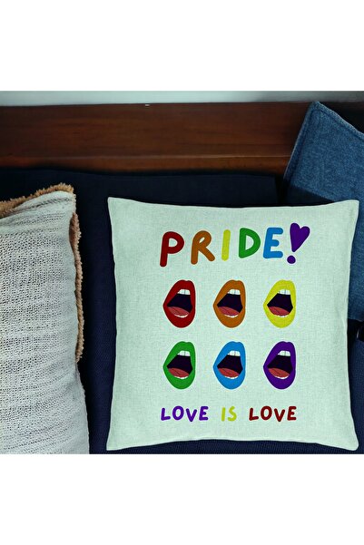 BEKZ Perna Decorativa, Model Pride, 40x40 cm, Verde Menta, Husa Detasabila, B...