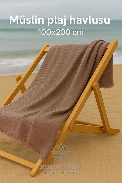 XAMANTHA On the Beach, on the Camellia, on the Picnic! Muslin Towel 100X200 – Light and Stylish
