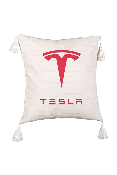 BEKZ Decorative Pillow with Fringes, Tesla, 45×45 cm, With zipper