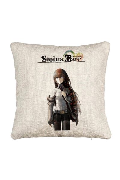 BEKZ Fata de perna Canapea cu Steins Gate, 40x40 cm, Cu fermoar
