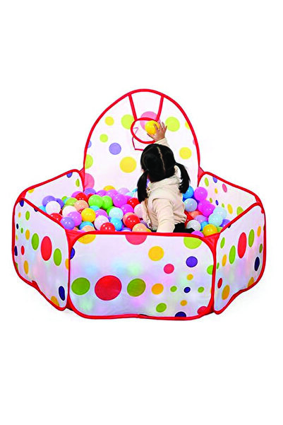 MARAH TOYS Foldable Kids Playhouse Tent – Polka Dot Design, Indoor & Outdoor Use