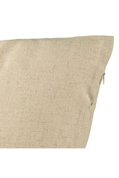 BEKZ Perna Decorativa pentru Bunicul 6, 40x40 cm, Bej, Husa Detasabila, Burduf