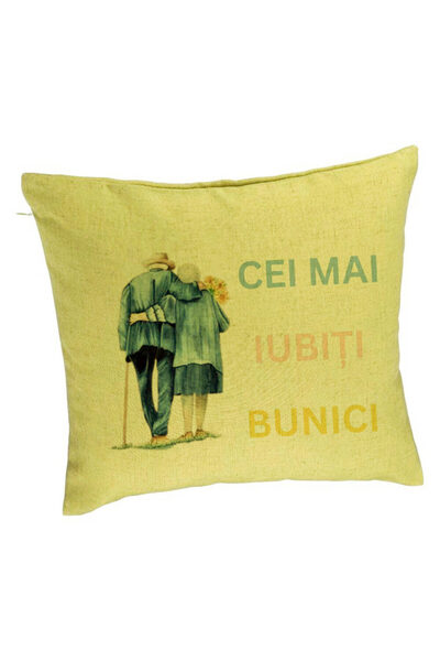 BEKZ Față de pernă pentru bunici 7, 40x40 cm, verde