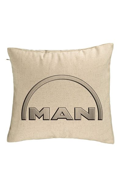 BEKZ Perna Decorativa, Man, 40×40 cm, Bej, Husa Detasabila, Burduf