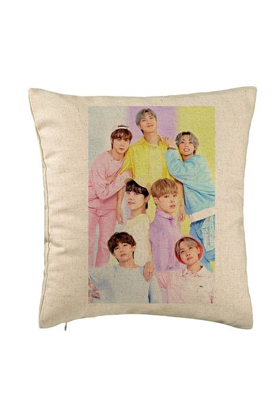 BEKZ Perna Decorativa, Stray Kids 13, 40×40 cm, Bej, Husa Detasabila, Burduf
