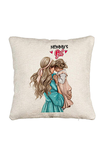 BEKZ Perna Decorativa Canapea, Model Mommy's Girl, 40x40 cm, Cu fermoar