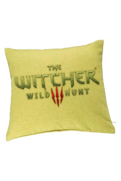 BEKZ Față de pernă cu textul The Witcher, 40x40 cm, verde