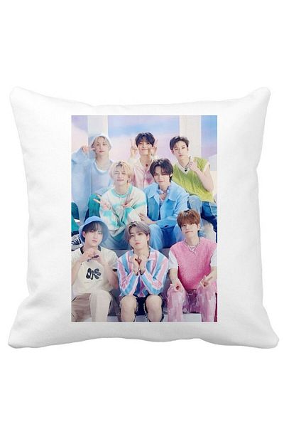 BEKZ Pillowcase, Stray Kids 2, 40×40 Cm, White, Matte