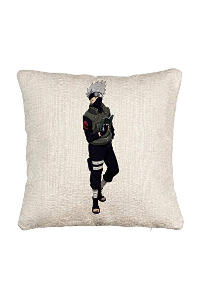 BEKZ Fata de perna Canapea cu Naruto Kakashi, 40x40 cm, Cu fermoar