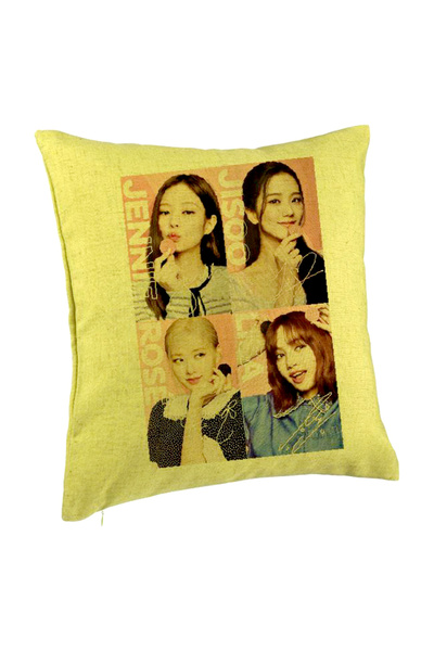 BEKZ Perna Decorativa BlackPink, Model 5, 40x40 cm, Verde, Husa Detasabila, B...