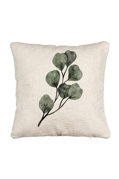 BEKZ Fata de perna Canapea, Model Frunze, 40x40 cm, Cu fermoar
