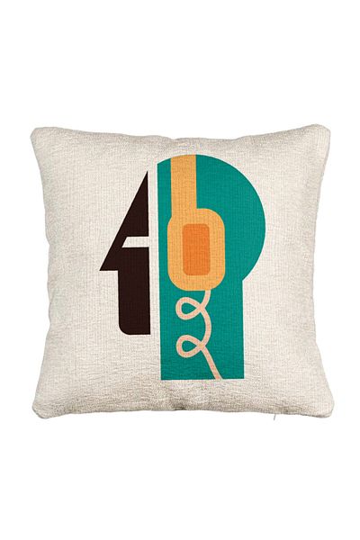 BEKZ Perna Decorativa Canapea, Model Abstract, 40x40 cm, Cu fermoar