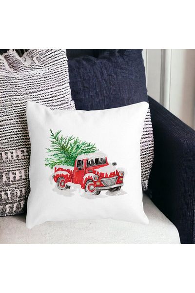 BEKZ Christmas Themed Pillowcase, 1, 40x40 Cm, White, Matte
