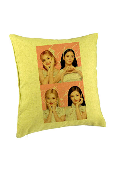 BEKZ Față de pernă Blackpink, Model 15, 40x40 cm, Verde