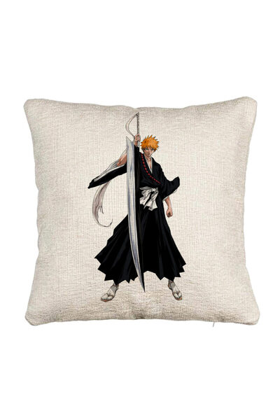 BEKZ Fata de perna Canapea cu Bleach - Ichigo, 40x40 cm, Cu fermoar