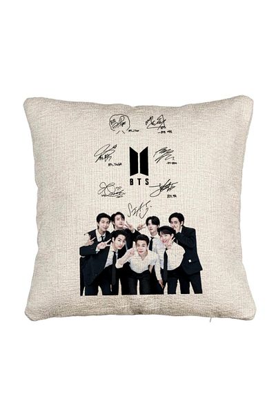 BEKZ Perna Decorativa Canapea BTS Army 3, 40x40 cm, Cu fermoar