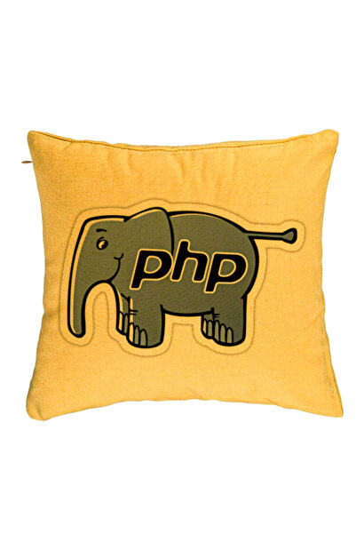 BEKZ Perna Decorativa, Model PHP, 40x40 cm, Galben, Husa Detasabila, Burduf