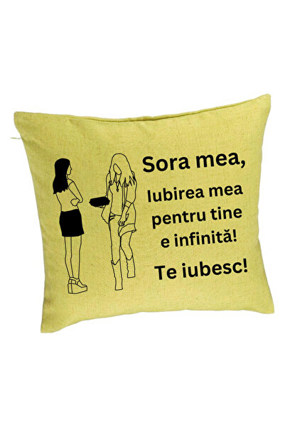 BEKZ Față de pernă My Sister 10, 40x40 cm, verde