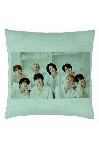 BEKZ Față de pernă, Stray Kids 14, 40×40 cm, Verde mentă