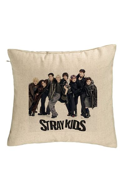 BEKZ Fata De Perna, Stray Kids 6, 40×40 Cm, Bej, Husa Detasabila