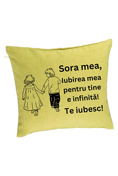 BEKZ Μαξιλαροθήκη My Sister 17, 40x40 εκ., Πράσινο