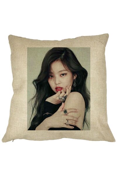 BEKZ Fata De Perna Blackpink Jennie 1, 40×40 Cm, Husa Detasabila