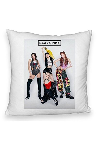 BEKZ Perna Decorativa Fluffy BlackPink, Model 2, 40x40 cm, Husa Detasabila, B...