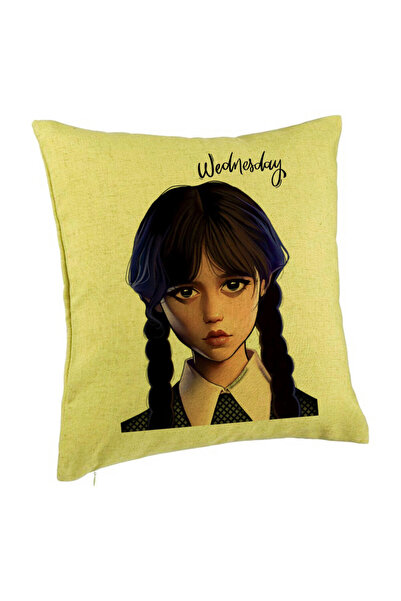 BEKZ Μαξιλαροθήκη, Wednesday Addams 8 Pattern, 40x40 εκ., Πράσινη